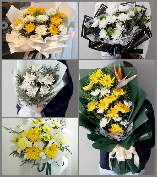 贵州铜仁市松桃县盘石镇黄莲村白事花束代送